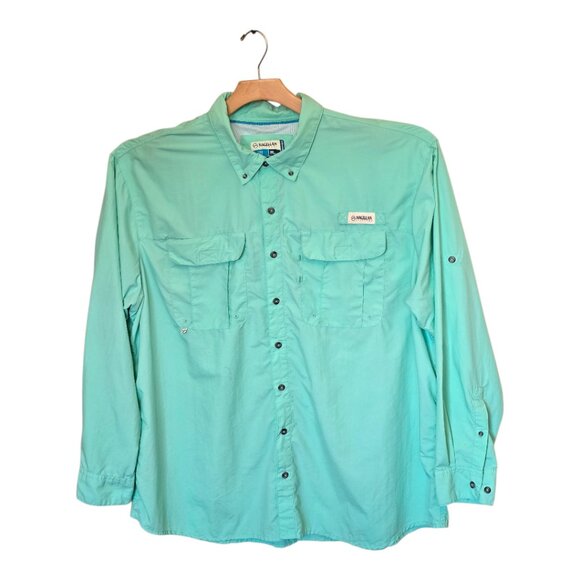 Men's MAGELLAN OUTDOORS Long Sleeve Fishing Shirt sz 3X - Picture 5 of 9